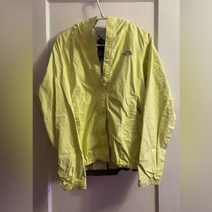 Light Green/Yellow North Face Windbreaker